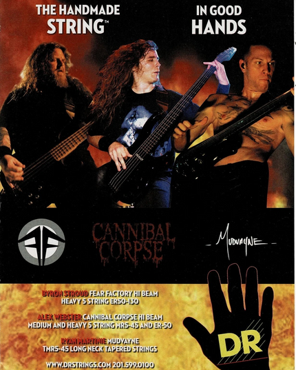 BYRON STROUD / ALEX WEBSTER / RYAN MARTINIE - DR Strings - Print Ad