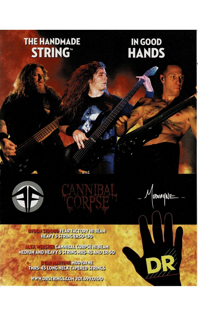 BYRON STROUD / ALEX WEBSTER / RYAN MARTINIE - DR Strings - Print Ad