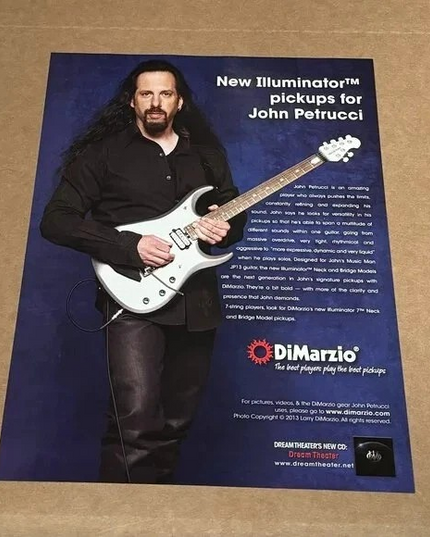 DiMarzio Pickups - JOHN PETRUCCI of DREAM THEATER - 2014 Print Advertisement