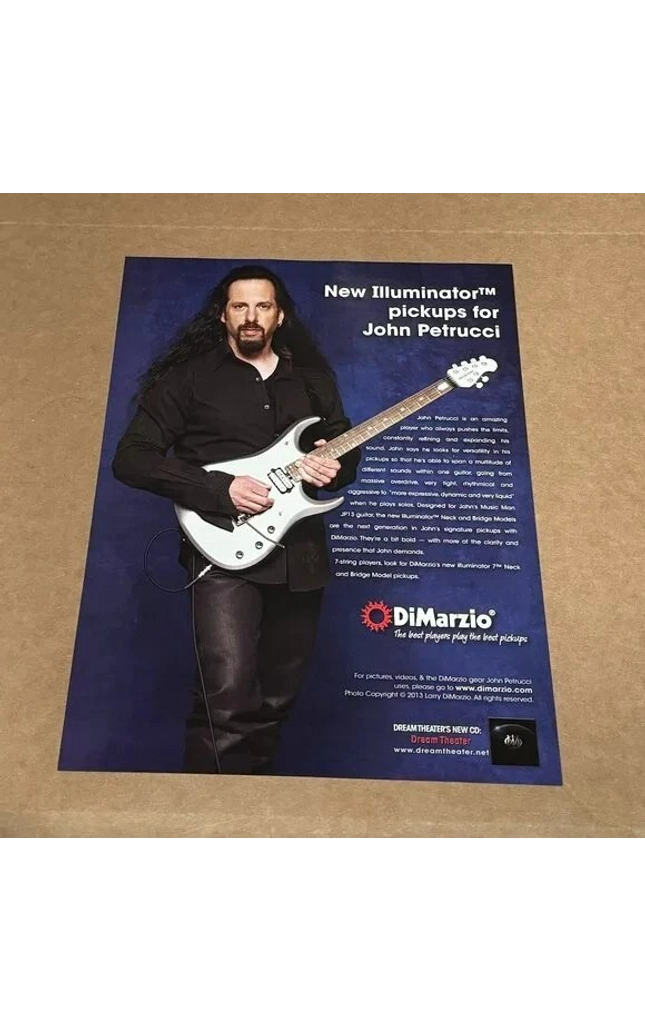 DiMarzio Pickups - JOHN PETRUCCI of DREAM THEATER - 2014 Print Advertisement
