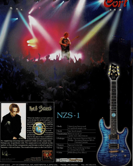 Neil Zaza - Cort Guitars - NZS-1- 2004 Print Ad