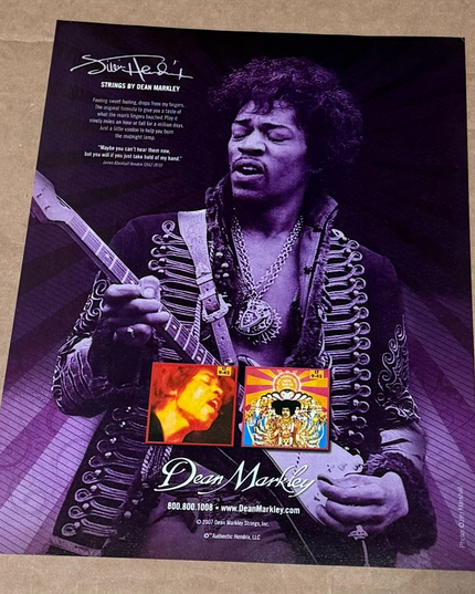 Jimi Hendrix - Dean Markley Strings - 2007 Print Ad