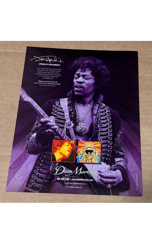 Jimi Hendrix - Dean Markley Strings - 2007 Print Ad