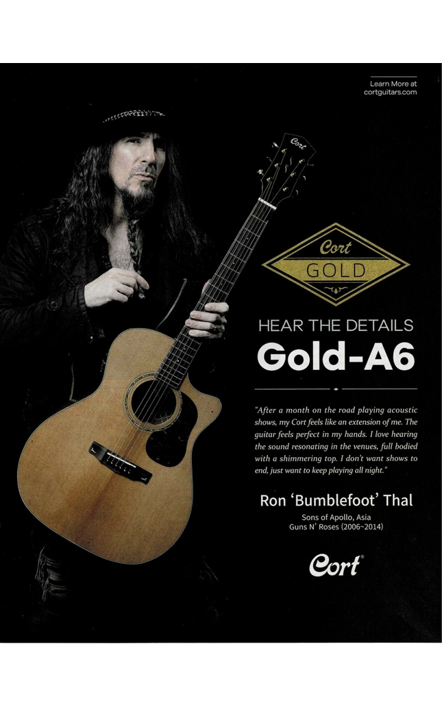 Cort Guitars - Ron Bumblefoot Thal - 2021 Print Advertisement
