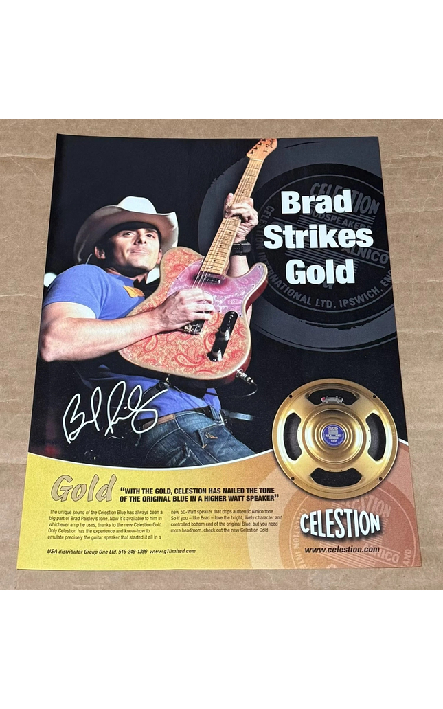 CELESTION SPEAKERS - BRAD PAISLEY - 2007 Print Advertisement