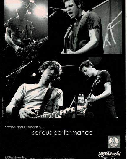 D'Addario Strings - SPARTA - 2003 Print Advertisement