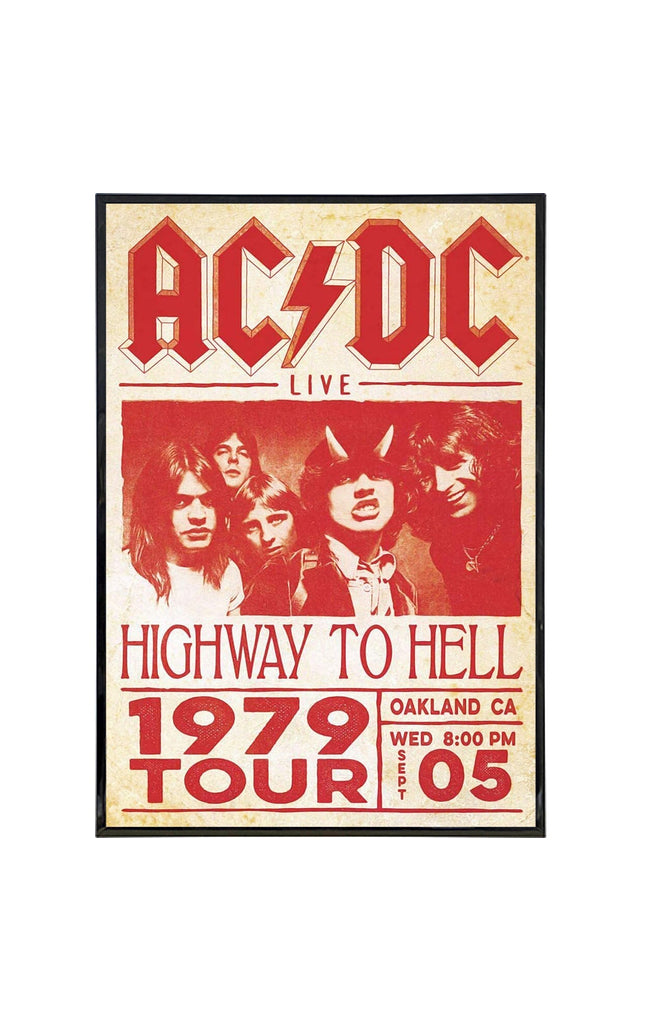 AC/DC 1979 Tour Poster Print