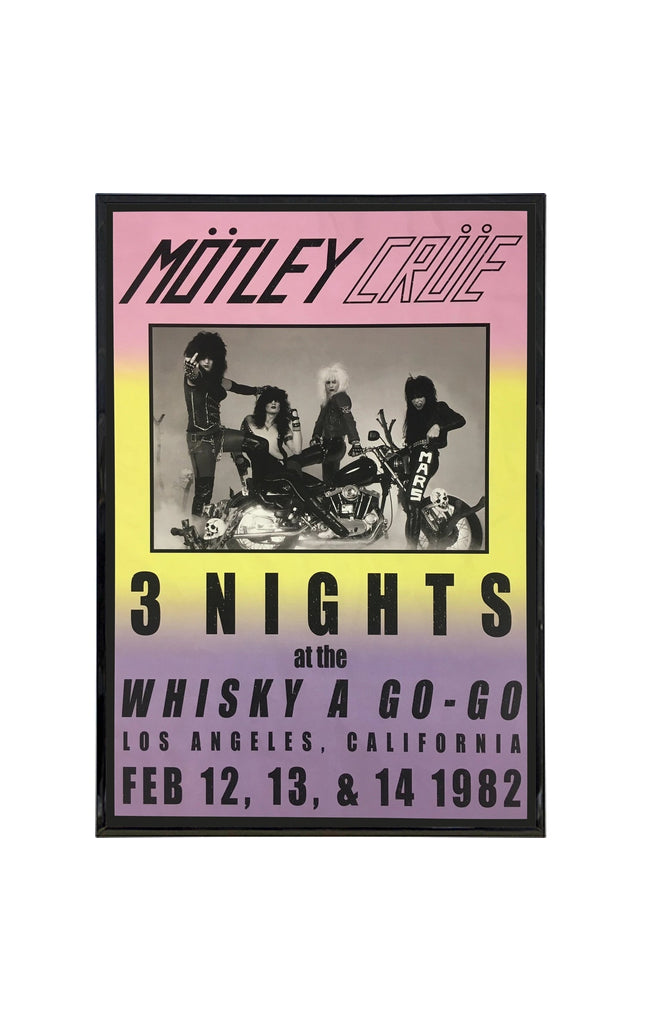 Motley Crue 1982 Show Poster Print