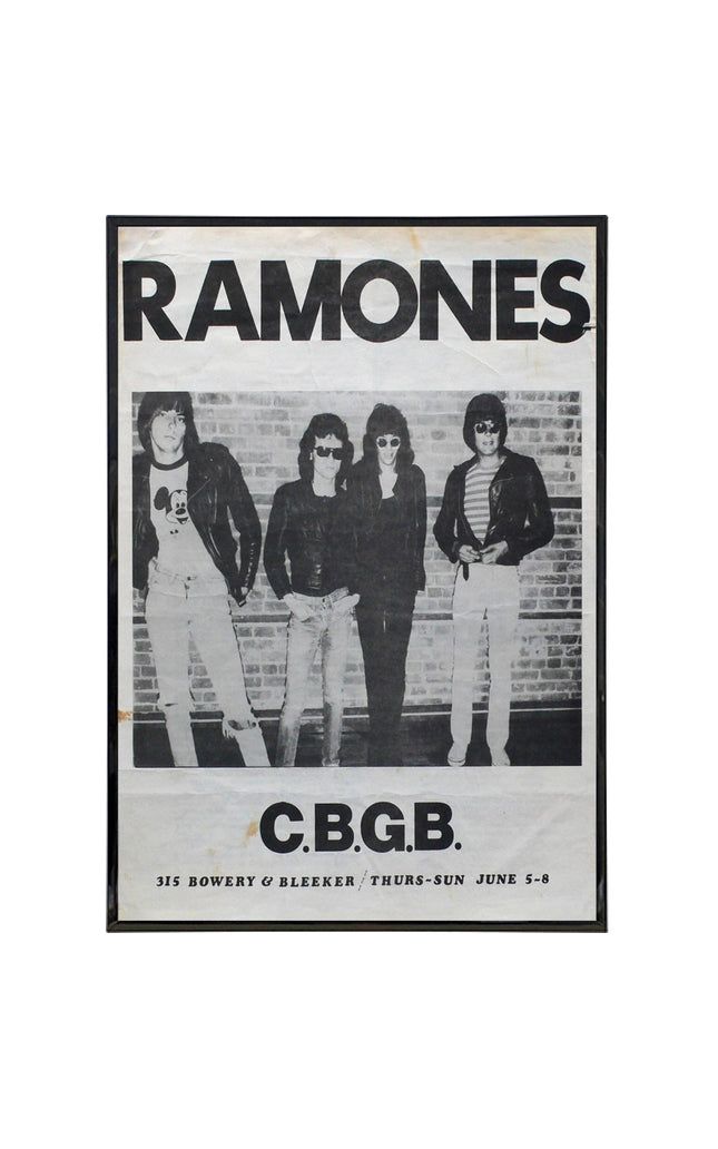 Ramones at CBGB 1975 Show Poster Print