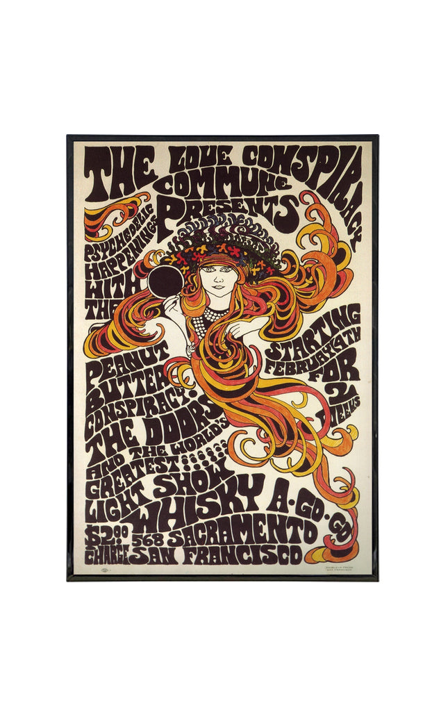 The Doors "Whiskey a Go Go" 1967 Show Poster Print