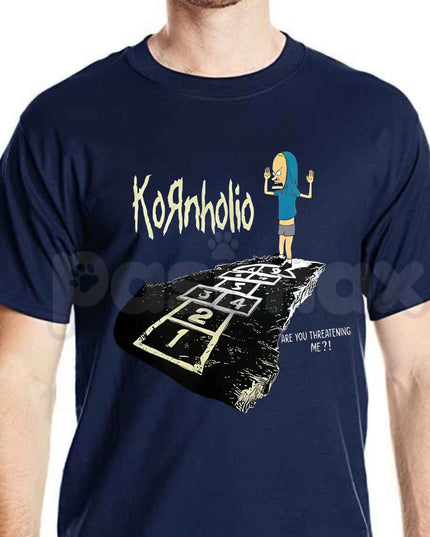 Vintage Kornholio Graphic T-Shirt – Funny Parody Pop Culture Unisex Cotton Tee