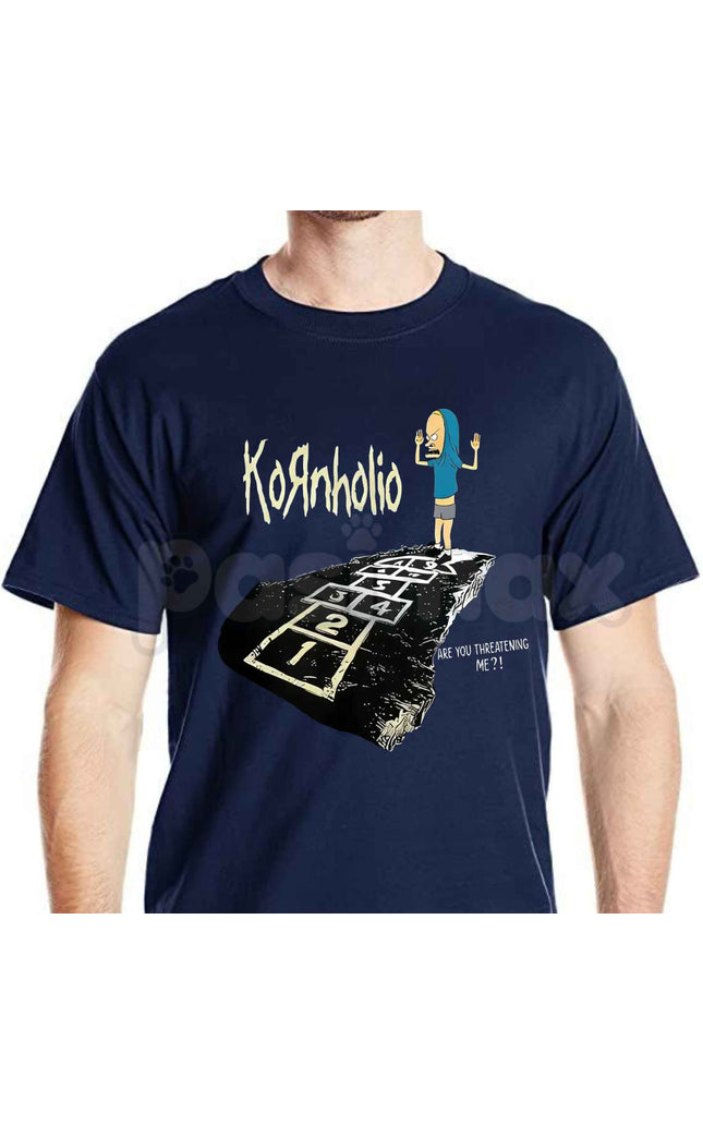 Vintage Kornholio Graphic T-Shirt – Funny Parody Pop Culture Unisex Cotton Tee