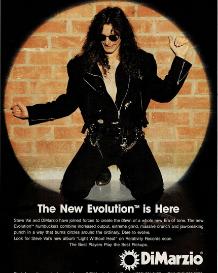 DiMarzio Pickups - STEVE VAI - 1993 Print Advertisement