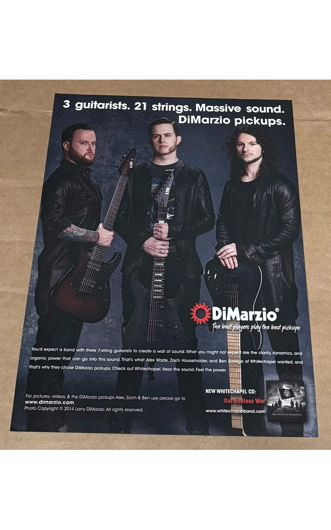 Whitechapel - DiMarzio Pickups - 2014 Print Advertisement