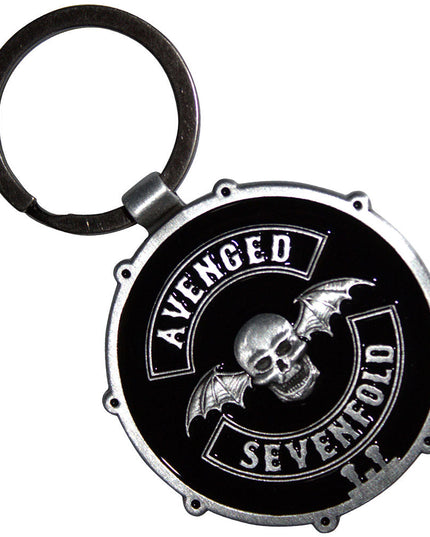 Avenged Sevenfold Deathbat Crest Drum Double-Sided [Keychain]