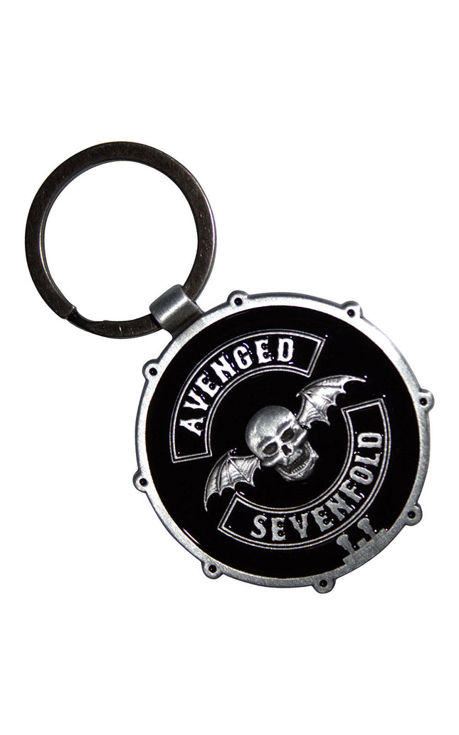 Avenged Sevenfold Deathbat Crest Drum Double-Sided [Keychain]