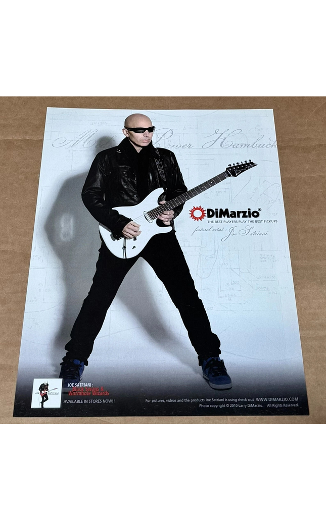 DiMarzio Pickups - JOE SATRIANI - 2010 Print Advertisement