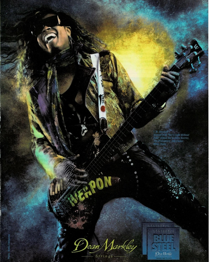 TM Stevens - Dean Markley Strings - 1993 Print Ad