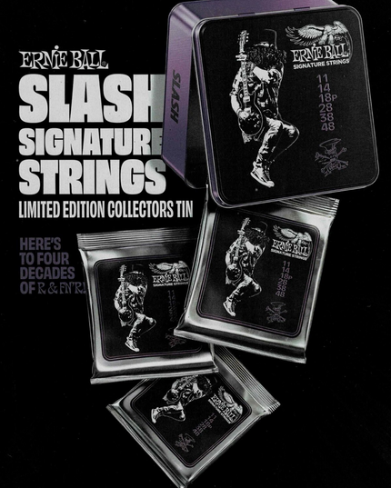 SLASH of Guns N' Roses / Velvet Revolver - Ernie Ball - 2021 Print Advertisement