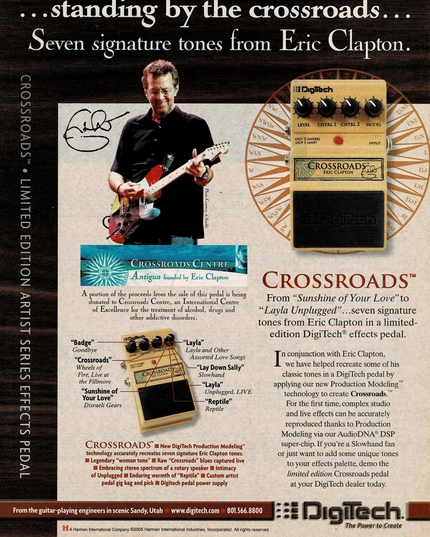 Eric Clapton - Crossroads - DigiTech - 2004 Print Advertisement