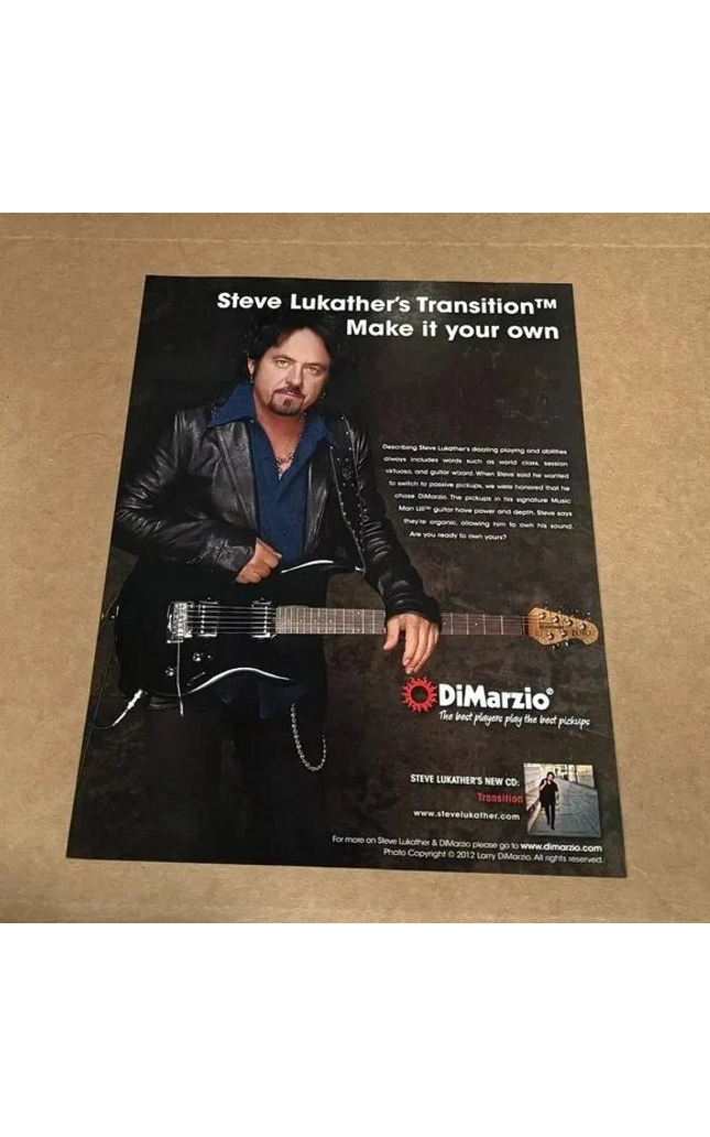 DiMarzio Pickups - STEVE LUKATHER - 2014 Print Advertisement