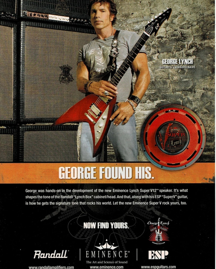 Eminence Speakers - GEORGE LYNCH - 2007 Print Ad