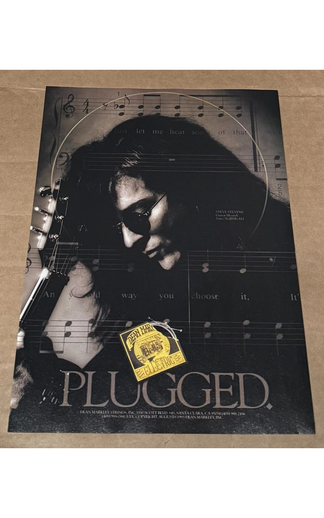 Dean Markley Strings - Steve Stevens of Billy Idol - 1993 Print Advertisement