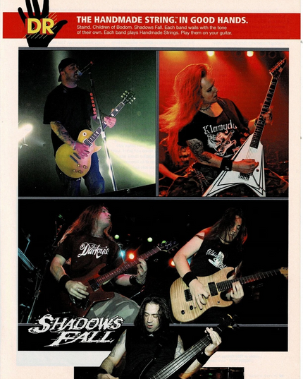 DR Strings - STAIND / SHADOWS FALL / CHILDREN OF BODOM - 2006 Print Ad