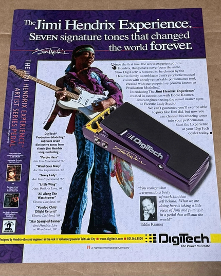 The Jimi Hendrix Experience - DigiTech Pedals - 2005 Print Advertisement