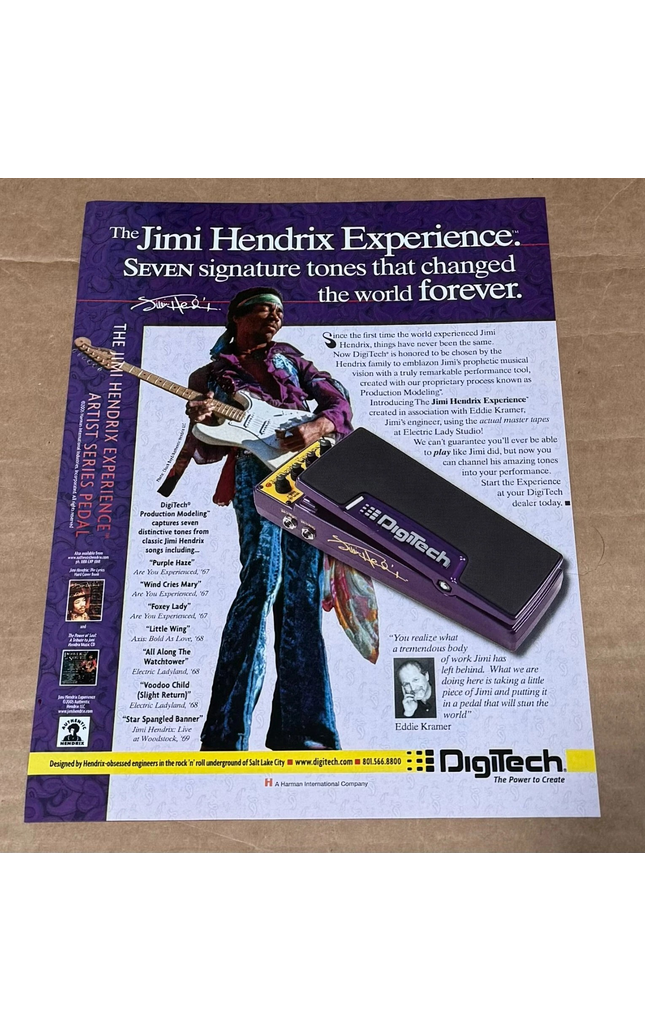 The Jimi Hendrix Experience - DigiTech Pedals - 2005 Print Advertisement