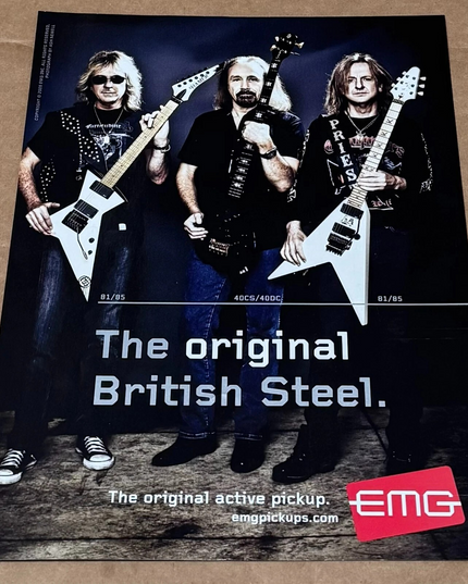 EMG PICKUPS - JUDAS PRIEST - 2008 Print Advertisement