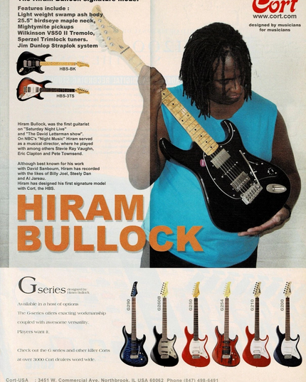 HIRAM BULLOCK - Cort Guitars - 2003 Print Ad