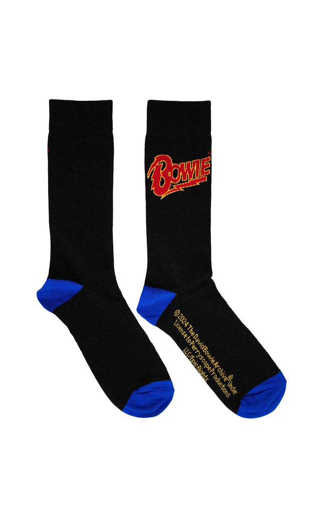 David Bowie Logo Blue Contrast [Socks]