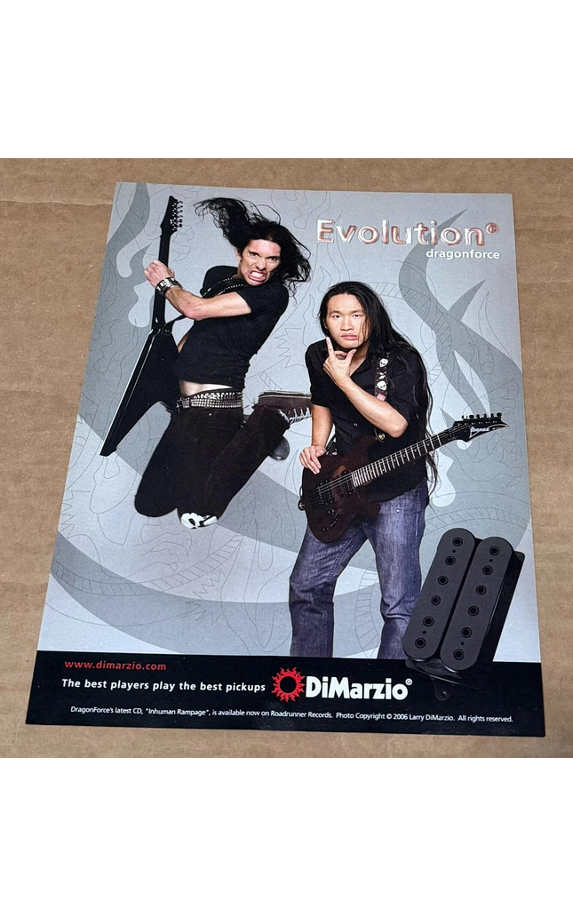 Dragonforce - DiMarzio Pickups - 2007 Print Advertisement
