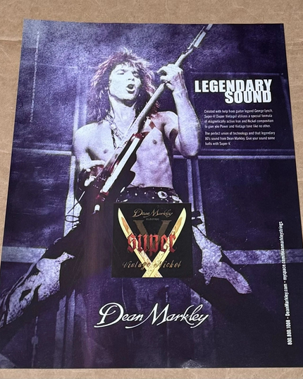 Dean Markley Strings - George Lynch - 2007 Print Advertisement