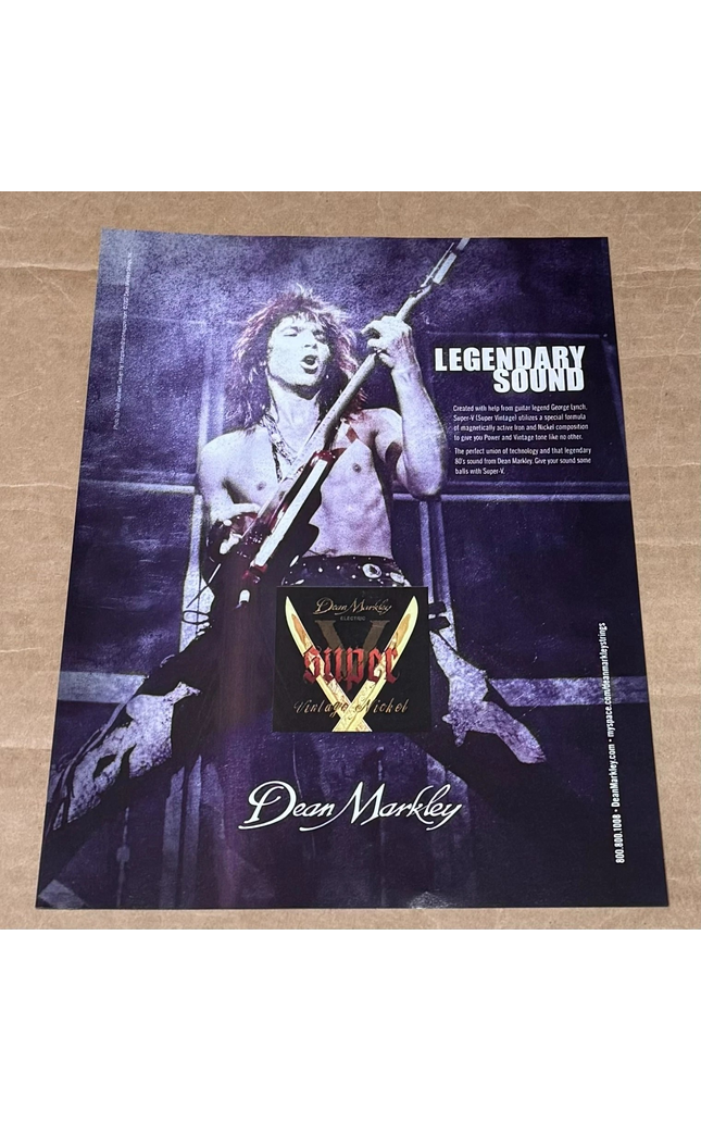 Dean Markley Strings - George Lynch - 2007 Print Advertisement