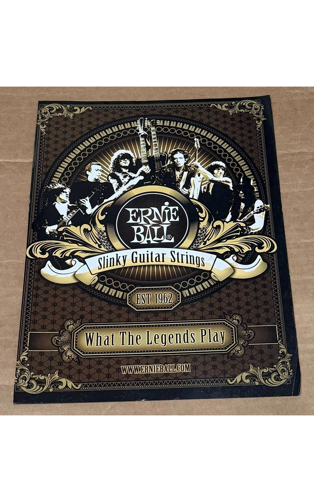 Ernie Ball - CLAPTON / ANGUS YOUNG / SLASH / PAGE / BECK - 2011 Print Ad