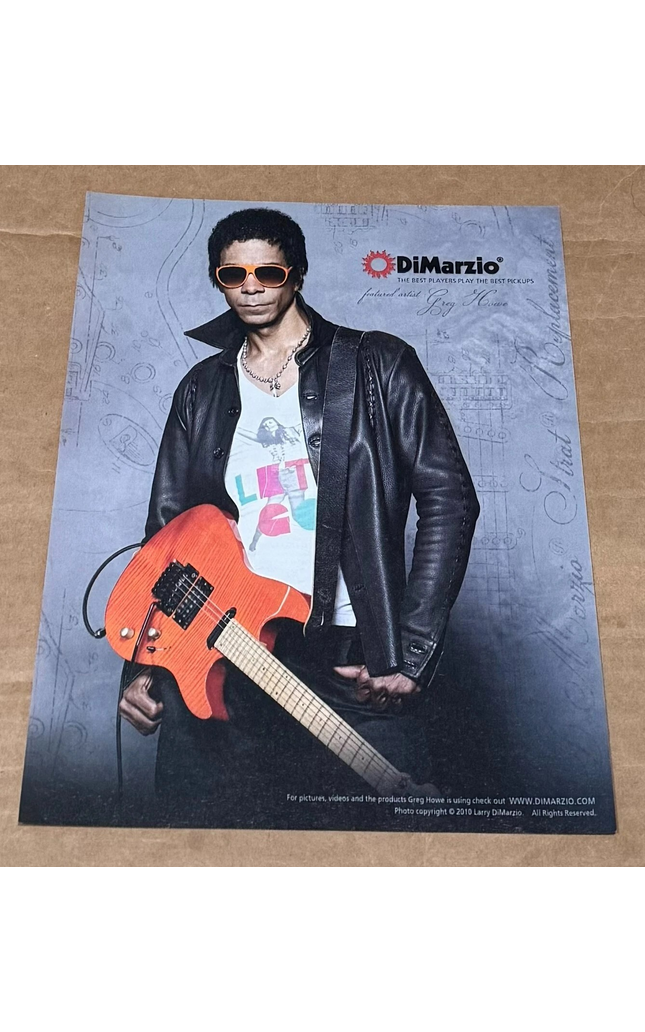 DiMarzio Pickups - GREG HOWE - 2010 Print Advertisement