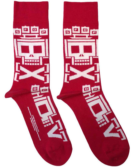 Five Finger Death Punch Pixeled Skull Repeat [Socks]