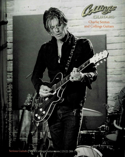 Charlie Sexton - Collings Guitars - 2014 Print Advertisement