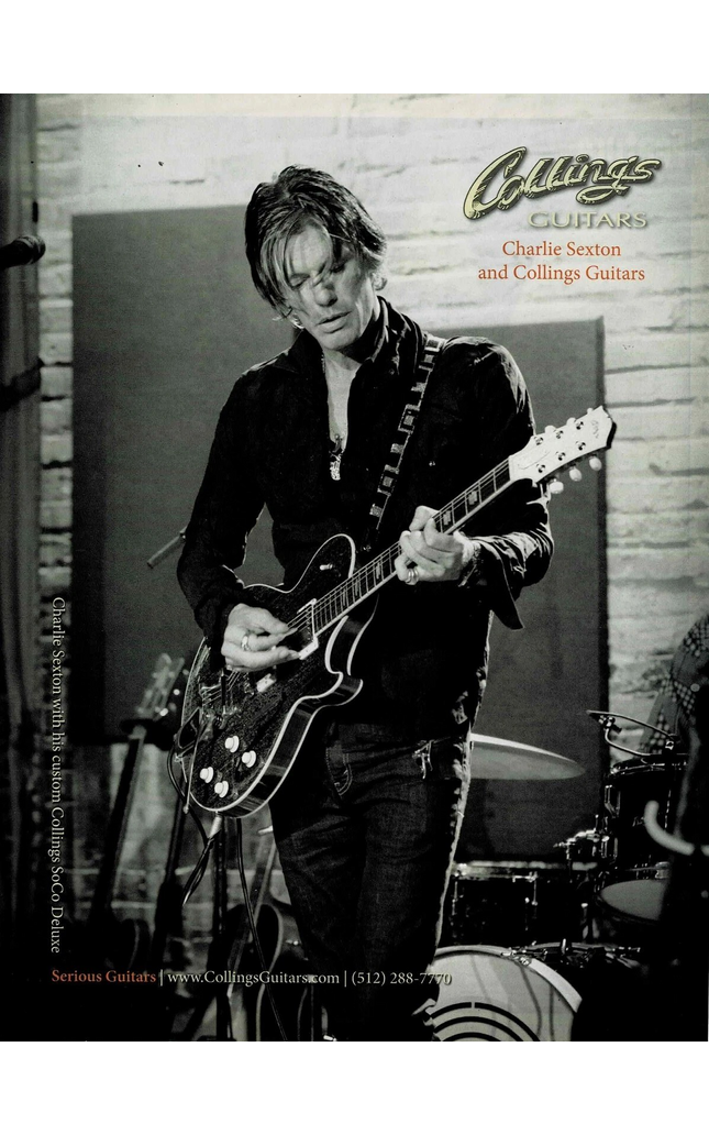 Charlie Sexton - Collings Guitars - 2014 Print Advertisement