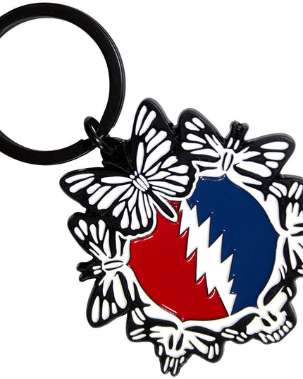 Grateful Dead Steal Your Face Butterflies [Keychain]