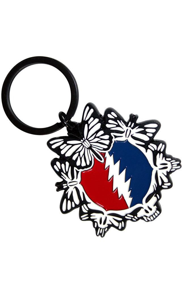 Grateful Dead Steal Your Face Butterflies [Keychain]