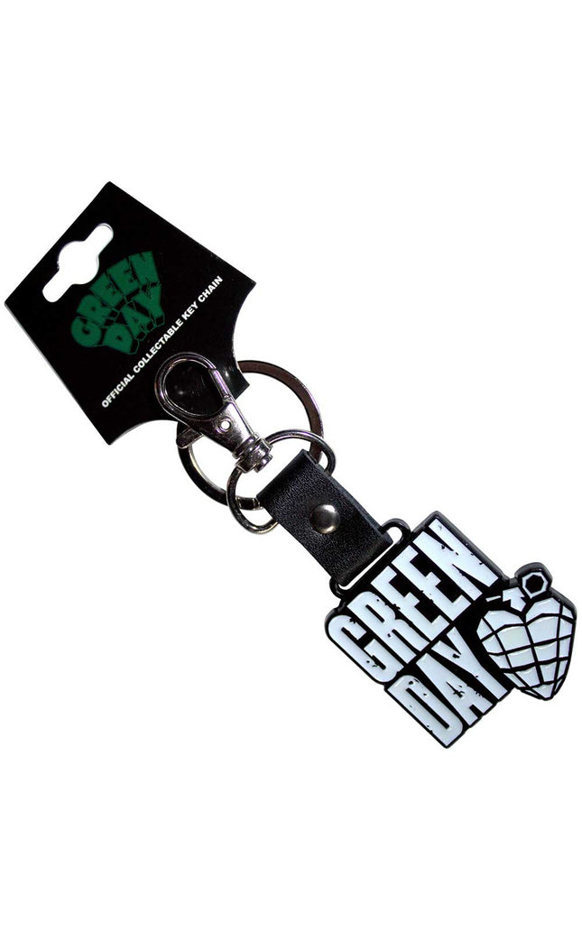 Green Day Stacked Logo & Grenade [Keychain]