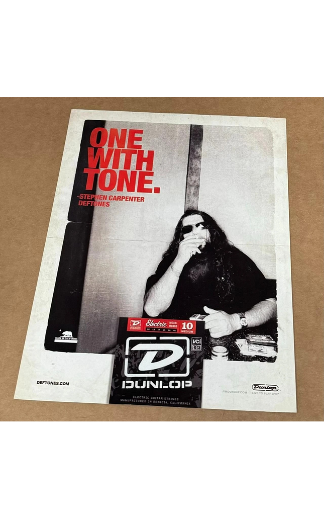 Stephen Carpenter of Deftones - Dunlop - 2010 Print Advertisement