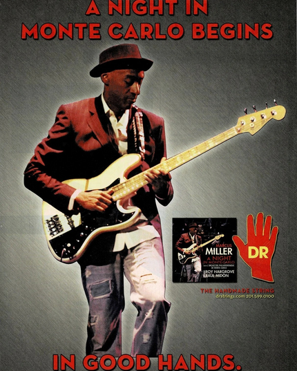 MARCUS MILLER - DR Strings - 2011 Print Advertisement