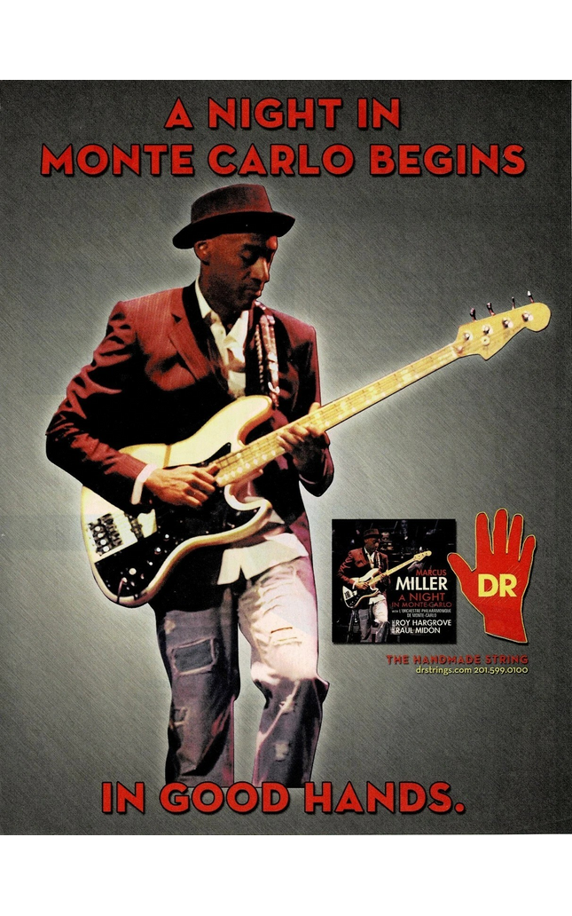 MARCUS MILLER - DR Strings - 2011 Print Advertisement