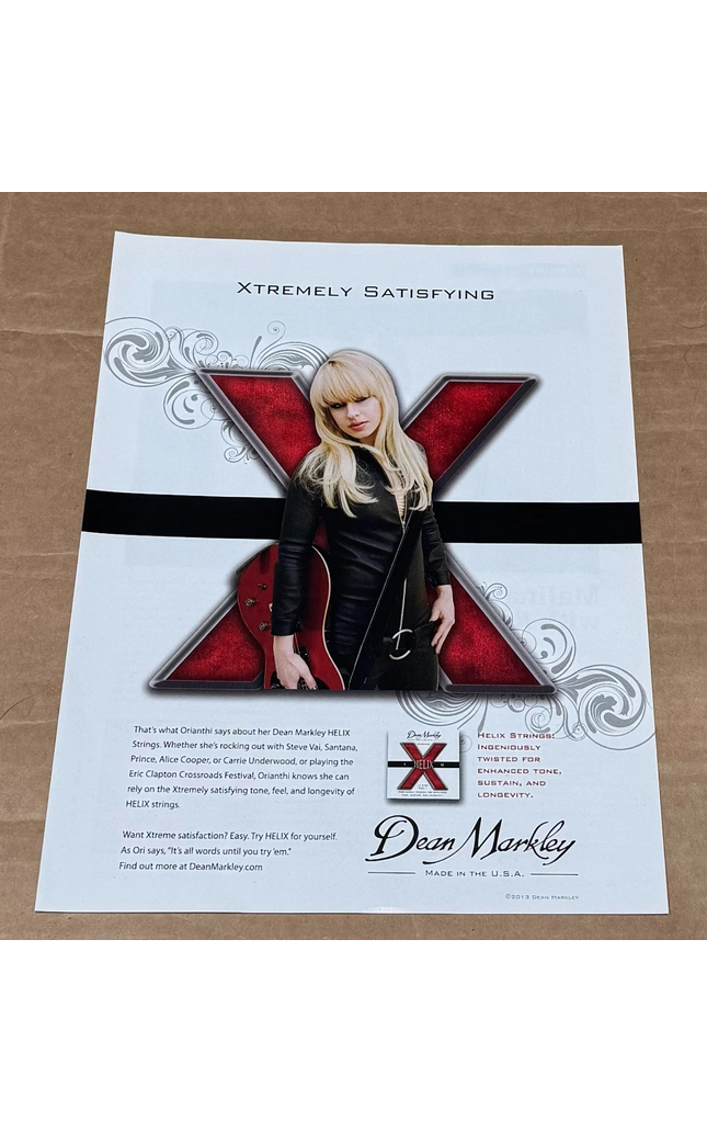 ORIANTHI - Dean Markley Strings - 2012 Print Ad