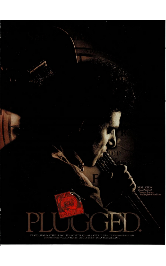 Dean Markley Strings - Neal Schon of Journey - 1994 Print Advertisement