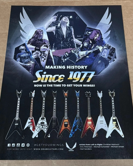 Schenker / Martucci / Peterson / Amott - DEAN GUITARS - 2019 Print Advertisement